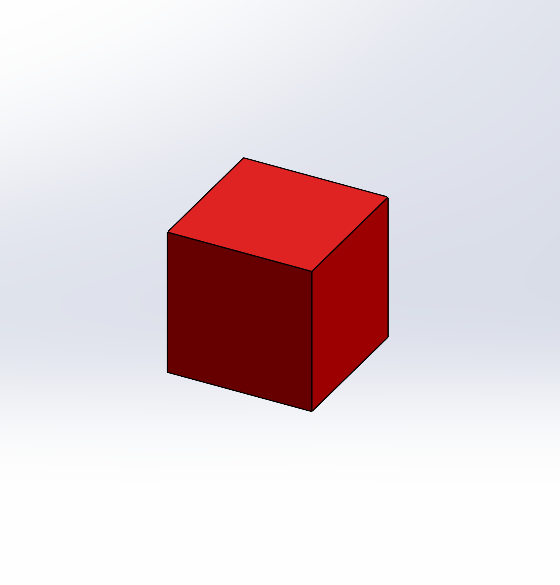FOR 3D PRINTERS RED CUBE